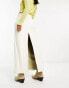 Free People faux leather maxi skirt in cream