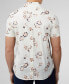 Фото #2 товара Men's Linear Floral Print Short Sleeve Shirt