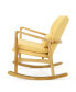 Benny Mid-Century Modern Tufted Rocking Chair with Accent Pillow