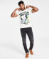 ფოტო #3 პროდუქტის Men's Botanical Collage T-Shirt