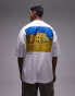 Topman extreme oversized fit t-shirt with The Yellow House print in white in collaboration with Van Gogh Museum