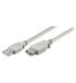 Фото #1 товара Goobay USB 2.0 Hi-Speed extension cable - grey - 5 m - 5 m - USB A - USB A - USB 2.0 - Male/Female - Grey