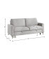 Фото #4 товара White Label Aragon 77" Convertible Studio Sofa with Pull-Out Bed