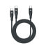 Фото #1 товара USB-C-кабель Celly USBC2USBCBK Чёрный 1,3 m
