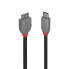 Фото #1 товара Lindy 0.5m USB 3.2 Type C to Micro-B Cable - Anthra Line - 0.5 m - USB C - Micro-USB B - USB 3.2 Gen 1 (3.1 Gen 1) - 500 Mbit/s - Black
