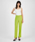 Фото #1 товара Women's Solid Mid-Rise Bootleg Ankle Pants