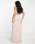 Фото #2 товара Vesper satin midi dress with side split in blush