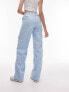 Фото #3 товара Topshop Tall cord utility straight leg trouser in baby blue