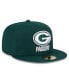 Фото #4 товара Men's Green Green Bay Packers Main 59FIFTY Fitted Hat