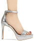 ფოტო #6 პროდუქტის Women's Nallah Two-Piece Rhinestone Platform High-Heel Dress Sandals