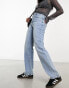 Cotton:On straight leg jeans in blue колокольчики синие, 32 - фото #6