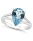 ფოტო #1 პროდუქტის Women's Sky Blue Topaz (3-2/3 ct.t.w.) Ring in Sterling Silver