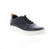 Фото #2 товара French Connection Zeke FC7220L Mens Black Leather Lifestyle Sneakers Shoes 11