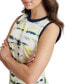 ფოტო #4 პროდუქტის Women's Crewneck Rib-Trim Satin Tank Top