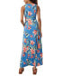 Фото #2 товара Women's Floral-Print Sleeveless Maxi Dress