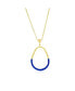 Фото #1 товара Gold Plated over sterling silver, Enamel Pear-Shaped Necklace