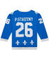 Фото #3 товара Men's Peter Stastny Blue Distressed Quebec Nordiques Vintage-Like Hockey 1980/81 Blue Line Player Jersey