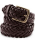 Фото #1 товара Men's Leather Braid Belt