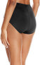 Фото #2 товара Maxine Of Hollywood Women's 239704 Bikini Bottom BLACK Swimsuit Size 12