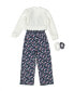 ფოტო #2 პროდუქტის Big Girls Sherpa Jacket, Jumpsuit and Scrunchies Set