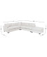 Фото #20 товара Nightford 143" 4-Pc. Fabric L Sectional, Created for Macy's