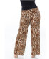 ფოტო #2 პროდუქტის Plus Size Printed Palazzo Pants