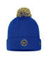 Фото #2 товара Men's Royal Buffalo Sabres 2023 NHL Draft Cuffed Knit Hat with Pom