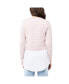 ფოტო #3 პროდუქტის Maternity Sia Nursing Knit Dusty Pink / White