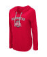 Фото #3 товара Women's Scarlet Ohio State Buckeyes My Lover Hoodie Long Sleeve T-shirt