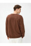 4WAM70127MK Koton Erkek Sweat KAHVERENGİ