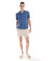 Hollister short sleeve printed shirt in navy