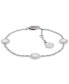 Фото #1 товара Stationed Crystal Pendant Bracelet