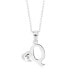 Фото #1 товара Rhona Sutton children's Initial Heart Pendant Necklace in Sterling Silver