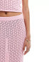 The Frolic kristen maxi beach skirt co-ord in pastel pink