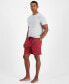 Men's Solid T-Shirt & Woven Plaid Boxer Set, Created for Macys