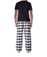 ფოტო #6 პროდუქტის Men's Short Sleeve Flannel Pajama Set