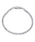 ფოტო #3 პროდუქტის Modern Jewelry 10 CTW CZ Round Solitaire Tennis Bracelet For Women Cubic Zirconia Plated Silver Rhodium 7 Inch