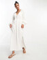 Фото #1 товара Esmee oversized beach summer dress in white