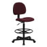 Фото #4 товара Burgundy Fabric Drafting Chair (Cylinders: 22.5''-27''H Or 26''-30.5''H)