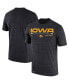 Фото #1 товара Men's Black Iowa Hawkeyes Velocity Legend Space-Dye Performance T-shirt