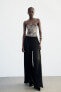 Фото #1 товара Широкие брюки с эластичным поясом ZARA