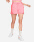 Фото #1 товара Nike Air Women's Mid-Rise Fleece Shorts - Pink