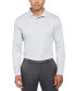 Фото #1 товара Men's Mini Jacquard Long Sleeve Golf Polo Shirt