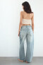 Trf baggy balloon mid-rise jeans