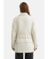 Фото #3 товара Women's Belted Fluffy Jacket