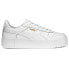 Фото #1 товара Puma Carina Street Perforated Platform Womens White Sneakers Casual Shoes 38939