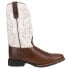 Фото #2 товара Roper Monterey Square Toe Cowboy Mens Brown, White Casual Boots 09-020-0904-292