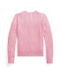 ფოტო #2 პროდუქტის Big Girls Mini-Cable Cotton Cardigan Sweater