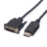 Фото #1 товара ROLINE 11.04.5612 видео кабель адаптер 5 m DisplayPort DVI Черный