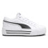 Фото #1 товара Puma Kaia 2.0 Platform Lace Up Womens White Sneakers Casual Shoes 39232002